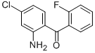 structure of CAS# 203303-05-3, (2-Amino-4-Chlorophenyl)(2-Fluorophenyl)-Methanone;2-AMINO-4-CHLORO-2'-FLUOROBENZOPHENONE
