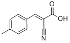 结构式 CAS# 20374-48-5, (E)-2-氰基-3-(4-甲基苯基)丙烯酸