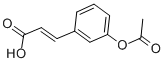 structure of CAS# 20375-42-2, 3-[3-(Acetyloxy)Phenyl]-2-Propenoic Acid;(E)-3-(3-Acetyloxyphenyl)Prop-2-Enoic Acid;3-(3-Acetoxyphenyl)Prop-2-Enoic Acid;(E)-3-(3-Acetoxyphenyl)Prop-2-Enoic Acid