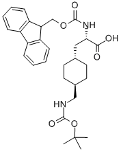 CAS#: 204058-28-6， trans-(alphaS)-4-[[[(1,1-Dimethylethoxy)Carbonyl]Amino]Methyl]-alpha-[[(9H-Fluoren-9-Ylmethoxy)Carbonyl]Amino]-Cyclohexanepropanoic Acid
