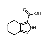 structure of CAS# 204068-75-7, 4,5,6,7-Tetrahydro-2H-Isoindole-1-Carboxylic Acid;2H-ISOINDOLE-1-CARBOXYLICACID, 4,5,6,7-TETRAHYDRO-;4,5,6,7-Tetrahydro-2H-isoindole-1-carboxylic acid;MFCD09751572