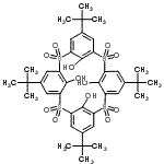 CAS#: 204190-49-8， 5,11,17,23-Tetrakis(2-Methyl-2-Propanyl)-2,8,14,20-Tetrathiapentacyclo[19.3.1.1<Sup>3,7</Sup>.1<Sup>9,13</Sup>.1<Sup>15,19</Sup>]Octacosa-1(25),3(28),4,6,9(27),10,12,15(26),16,18,21,23-Dodecaene-25,26,27,28-Tetrol 2,2,8,8,14,14 ,20,20-Octaoxide