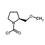 CAS 登录号：204580-51-8， (2S)-2-(甲氧基甲基)-1-吡咯烷羰基氯化物