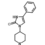 structure of CAS# 205058-28-2, 4-Phenyl-1-(4-Piperidinyl)-1,3-Dihydro-2H-Imidazol-2-One;4-Phenyl-1-(4-piperidinyl)-4-imidazolin-2-one;4-phenyl-1-(4-piperidyl)-4-imidazolin-2-one;4-phenyl-1-(piperidin-4-yl)-1H-imidazol-2(3H)-one
