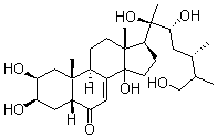 CAS#: 20512-31-6， (22R)-2beta,3beta,14,20,22,26-Hexahydroxy-5beta-Ergost-7-En-6-One