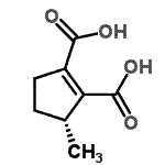 CAS 登录号：20512-96-3， (3R)-3-甲基-1-环戊烯-1,2-二甲酸