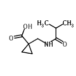 CAS#: 205173-58-6， 1-[(Isobutyrylamino)Methyl]Cyclopropanecarboxylic Acid