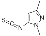 structure of CAS# 205246-65-7, 5-Isothiocyanato-1,3-Dimethyl-1H-Pyrazole;5-Isothiocyanato-1,3-Dimethyl-1H-Pyrazole(SALTDATA: FREE);1-(1,3-Dimethyl-1H-Pyrazol-5-Yl)Ethanone ,95%;5-ISOTHIOCYANATO-1,3-DIMETHYL-1H-PYRAZOLE