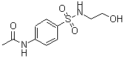 结构式 CAS# 20535-76-6, N-{4-[(2-羟基乙基)氨基磺酰基]苯基}乙酰胺