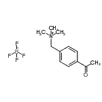 CAS 登录号:205451-03-2, (4-乙酰基苯基)-N,N,N-三甲基甲铵四氟硼酸盐