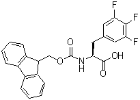 structure of CAS# 205526-30-3, N-[(9H-Fluoren-9-Ylmethoxy)Carbonyl]-3,4,5-Trifluoro-L-Phenylalanine;(2R)-2-{[<wbr>(9H-Fluor<wbr>en-9-ylme<wbr>thoxy)car<wbr>bonyl]ami<wbr>no}-3-(3,<wbr>4,5-trifl<wbr>uoropheny<wbr>l)propano<wbr>ic acid;(2S)-2-{[<wbr>(9H-Fluor<wbr>en-9-ylme<wbr>thoxy)car<wbr>bonyl]ami<wbr>no}-3-(3,<wbr>4,5-trifl<wbr>uoropheny<wbr>l)propano<wbr>ic acid;(S)-2-(((<wbr>(9H-fluor<wbr>en-9-yl)m<wbr>ethoxy)ca<wbr>rbonyl)am<wbr>ino)-3-(3<wbr>,4,5-trif<wbr>luorophen<wbr>yl)propan<wbr>oic acid
