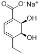 structure of CAS# 205652-53-5, (5S,6R)-4-Ethyl-5,6-Dihydroxycyclohexa-1,3-Diene-1-Carboxylate;(5S,6R)-4-Ethyl-5,6-Dihydroxy-Cyclohexa-1,3-Diene-1-Carboxylate;(5S,6R)-4-Ethyl-5,6-Dihydroxy-1-Cyclohexa-1,3-Dienecarboxylate;Zinc04262124