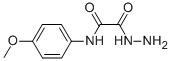 structure of CAS# 20580-47-6, 2-Hydrazino-N-(4-Methoxyphenyl)-2-Oxoacetamide;2-Hydrazino-N-(4-Methoxyphenyl)-2-Oxo-Acetamide;2-Hydrazino-N-(4-Methoxyphenyl)-2-Oxoacetamide;2-Hydrazino-2-Keto-N-(4-Methoxyphenyl)Acetamide