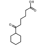 结构式 CAS# 20606-25-1, 6-环己基-6-氧代己酸