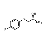 结构式 CAS# 206125-75-9, (2S)-1-(4-氟苯氧基)-2-丙醇