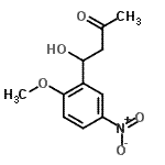 CAS#: 206258-17-5， 4-Hydroxy-4-(2-Methoxy-5-Nitrophenyl)-2-Butanone