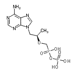 CAS#: 206646-04-0， [(1R)-2-(6-Aminopurin-9-Yl)-1-Methyl-Ethoxy]Methyl-Phosphonooxy-Phosphinic Acid