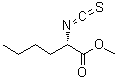 structure of CAS# 206761-73-1, Methyl N-(Thioxomethylene)Norleucinate;Methyl DL-2-isothiocyanatocaproate;MFCD09025709