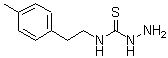 结构式 CAS# 206761-75-3, N-[2-(4-甲基苯基)乙基]肼基硫代甲酰胺