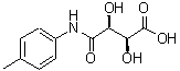 结构式 CAS# 206761-78-6, (2S,3S)-2,3-二羟基-4-[(4-甲基苯基)氨基]-4-氧代丁酸