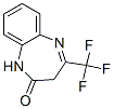 structure of CAS# 2070-87-3, 4-(Trifluoromethyl)-1,3-Dihydro-1,5-Benzodiazepin-2-One;4-(Trifluoromethyl)-1,3-Dihydro-2H-1,5-Benzodiazepin-2-One;Benzo[B][1,4]Diazepine-2(1H,3H)-One, 4-Trifluoromethyl-;A2330/0098328