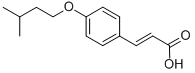 structure of CAS# 20718-99-4, (2E)-3-[4-(3-Methylbutoxy)Phenyl]Acrylic Acid;(Z)-3-(4-Isopentyloxyphenyl)Prop-2-Enoic Acid;(Z)-3-(4-Isoamoxyphenyl)Acrylic Acid;Nsc69135