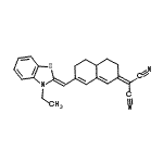 CAS#: 20749-75-1， {7-[(Z)-(3-Ethyl-1,3-Benzothiazol-2(3H)-Ylidene)Methyl]-4,4A,5,6-Tetrahydro-2(3H)-Naphthalenylidene}Malononitrile