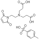 CAS 登录号：207612-84-8， N-(2-羧基乙基)-N-[2-(2,5-二氢-2,5-二氧代-1H-吡咯-1-基)乙基]-beta-丙氨酸单(4-甲基苯磺酸)盐