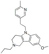 CAS#: 20771-46-4， 2,3,4,5-Tetrahydro-8-Methoxy-5-[2-(6-Methyl-3-Pyridyl)Ethyl]-2-Propyl-1H-Pyrido[4,3-b]Indole
