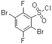 结构式 CAS# 207853-66-5, 2,5-二溴-3,6-二氟苯磺酰氯