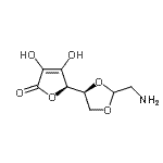 CAS#: 208125-54-6， (5R)-5-[(4S)-2-(Aminomethyl)-1,3-Dioxolan-4-Yl]-3,4-Dihydroxy-2(5H)-Furanone