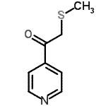 CAS#: 208264-95-3， 2-(Methylsulfanyl)-1-(4-Pyridinyl)Ethanone