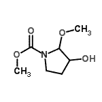 CAS#: 208648-94-6， Methyl 3-Hydroxy-2-Methoxy-1-Pyrrolidinecarboxylate