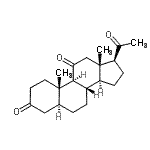 structure of CAS# 2089-06-7, (5alpha)-Pregnane-3,11,20-Trione;(5S,8S,9S<wbr>,10S,13S,<wbr>14S,17S)-<wbr>17-acetyl<wbr>-10,13-di<wbr>methyldod<wbr>ecahydro-<wbr>1H-cyclop<wbr>enta[a]ph<wbr>enanthren<wbr>e-3,11(2H<wbr>,4H)-dione;(5S,8S,9S<wbr>,10S,13S,<wbr>14S,17S)-<wbr>17-Acetyl<wbr>-10,13-di<wbr>methyl-te<wbr>tradecahy<wbr>dro-cyclo<wbr>penta[a]p<wbr>henanthre<wbr>ne-3,11-d<wbr>ione;(5α)-pregnane-3,11,20-trione