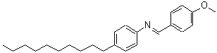 structure of CAS# 209683-41-0, (E)-N-(4-Decylphenyl)-1-(4-Methoxyphenyl)Methanimine;1-[(1E)-2-(4-decylphenyl)-2-azavinyl]-4-methoxybenzene;4-Decyl-N-[(Z)-(4-methoxyphenyl)methylidene]aniline