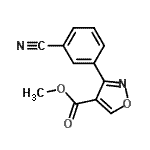 CAS#: 209731-38-4， Methyl 3-(3-Cyanophenyl)-1,2-Oxazole-4-Carboxylate