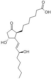 structure of CAS# 21003-46-3, (8beta,11alpha,13E,15S)-11,15-Dihydroxy-9-Oxo-Prost-13-En-1-Oic Acid