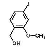 structure of CAS# 210037-23-3, (4-Iodo-2-Methoxyphenyl)Methanol;(4-iodo-2-methoxyphenyl)methanol