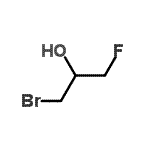 structure of CAS# 2107-08-6, 1-Bromo-3-Fluoro-2-Propanol;1-Bromo-3-fluoro-2-hydroxypropane;1-Bromo-3-fluoropropan-2-ol 98%;8/6/2107