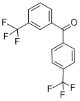结构式 CAS# 21084-22-0, [3-(三氟甲基)苯基][4-(三氟甲基)苯基]-甲酮