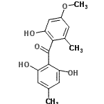 CAS#: 21147-33-1， (2,6-Dihydroxy-4-Methylphenyl)(2-Hydroxy-4-Methoxy-6-Methylphenyl)Methanone