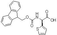 structure of CAS# 211682-13-2, (2S)-{[(9H-Fluoren-9-Ylmethoxy)Carbonyl]Amino}(2-Thienyl)Acetic Acid;(S)-2-(((<wbr>(9H-Fluor<wbr>en-9-yl)m<wbr>ethoxy)ca<wbr>rbonyl)am<wbr>ino)-2-(t<wbr>hiophen-2<wbr>-yl)aceti<wbr>c acid;Fmoc-(S)-2-Thienylglycine;Fmoc-2-(2-Thienyl)-D-glycine
