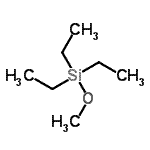 structure of CAS# 2117-34-2, Triethyl(Methoxy)Silane;CC[Si](CC)(CC)OC;methoxytriethylsilane;Methyl triethylsilyl ether #