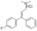 CAS 登录号:21175-67-7, 1-(4-氟苯基)-1-苯基-3-二甲基氨基丙-1-烯盐酸盐