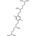 structure of CAS# 211809-84-6, 1,4-Bis(3,7-Dimethyloctyl)-2,5-Diiodobenzene;1,4-Bis(3,7-dimethyloctyl)-2,5-diiodobenzene;636762_ALDRICH