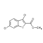 structure of CAS# 21211-18-7, Methyl 3,6-Dichloro-1-Benzothiophene-2-Carboxylate;