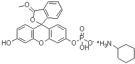 CAS#: 21233-09-0， 6'-Methoxy-3-Oxo-3H-Spiro[2-Benzofuran-1,9'-Xanthen]-3'-Yl Dihydrogen Phosphate - Cyclohexanamine (1:1)