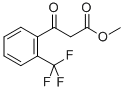 structure of CAS# 212755-77-6, Methyl 2-Trifluoromethylbenzoylacetate;3-Oxo-3-[2-(Trifluoromethyl)Phenyl]Propanoic Acid Methyl Ester;3-Keto-3-[2-(Trifluoromethyl)Phenyl]Propionic Acid Methyl Ester;St5307611