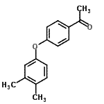structure of CAS# 213014-13-2, 1-[4-(3,4-Dimethylphenoxy)Phenyl]Ethanone