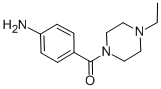 结构式 CAS# 21312-41-4, (4-氨基苯基)(4-乙基-1-哌嗪基)-甲酮